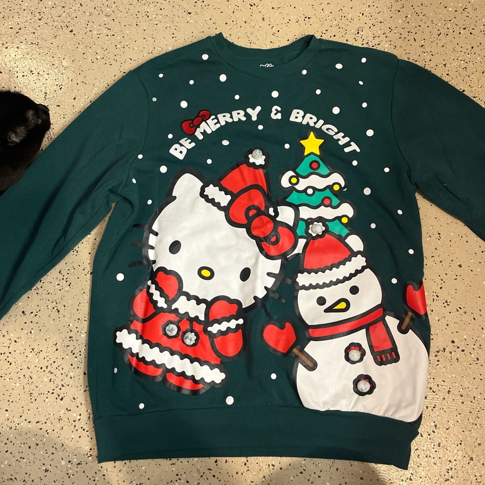 Hello Kitty green Polka Dot Sweater